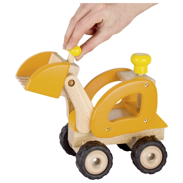 Goki ruspa gialla automezzo in legno con pala mobile