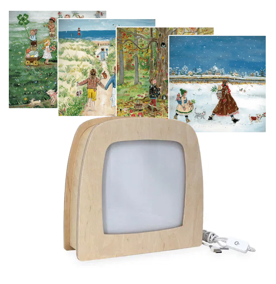 Toverlux Starter Set Stagione lampada legno 4 trasparenze
