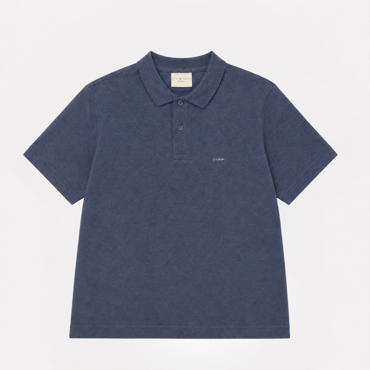 Ella and Rapha Ciao polo uomo blu cotone casual