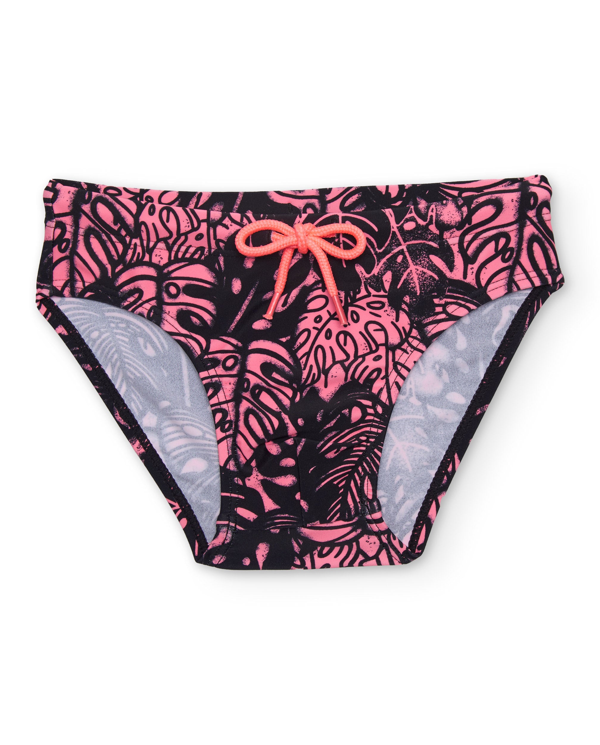 Tuc Tuc costume mare bimbo slip arancione nero