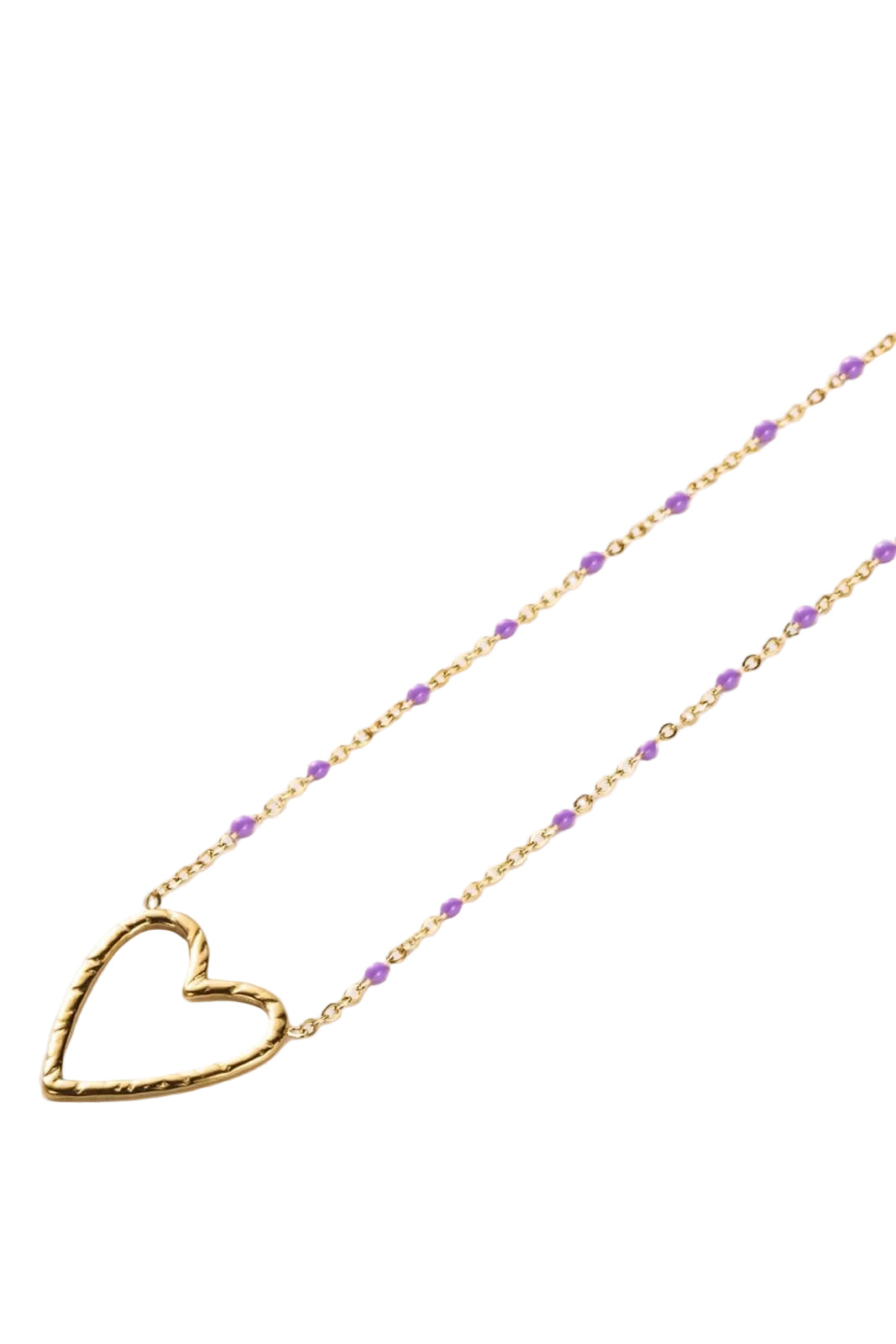 Ella and Rapha Open Heart collana donna oro acciaio