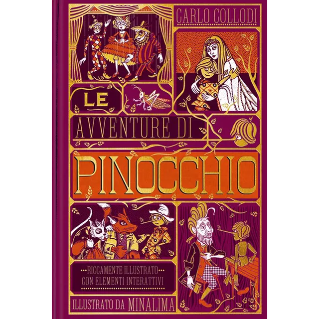 MinaLima Pinocchio libro interattivo cartonato 288 pagine