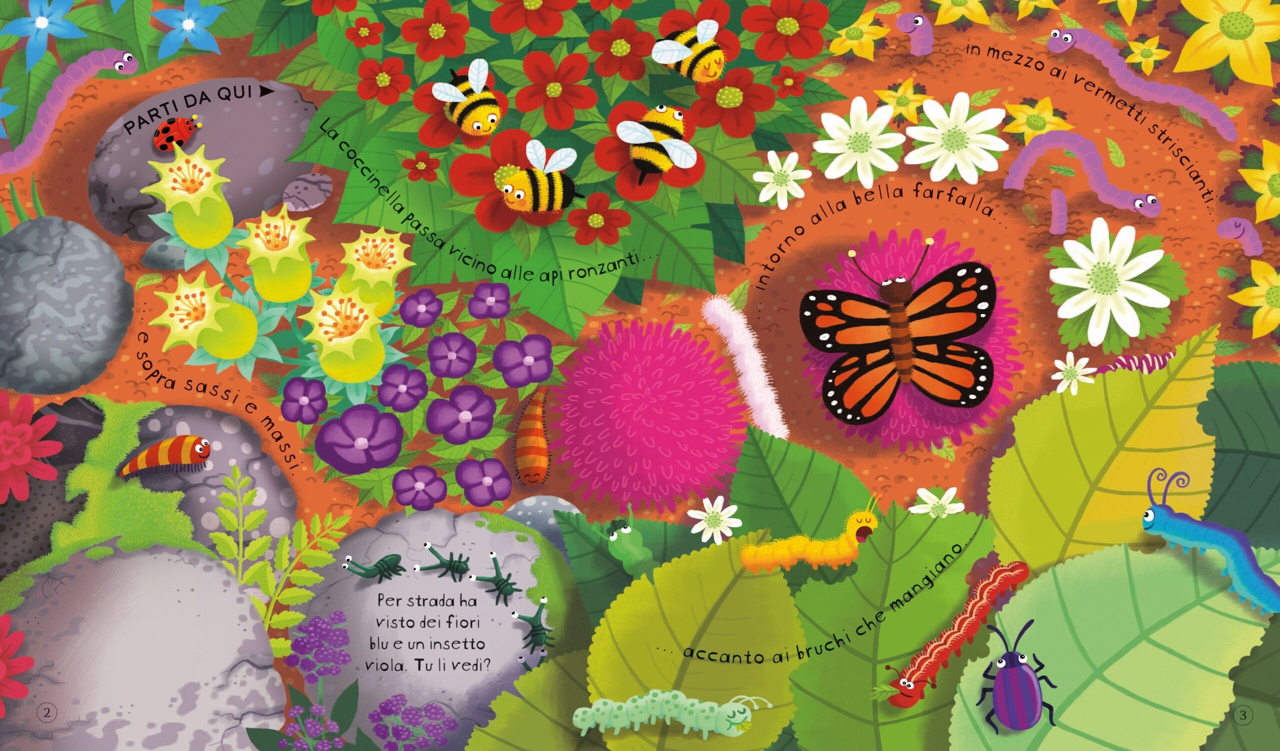 Usborne Dai la carica La coccinella libro gioco a carica