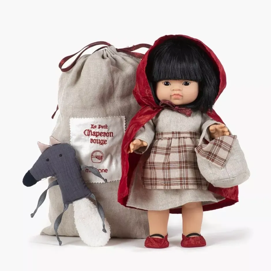 Minikane Baby Doll Jade bambola vinile Cappuccetto Rosso 34 cm