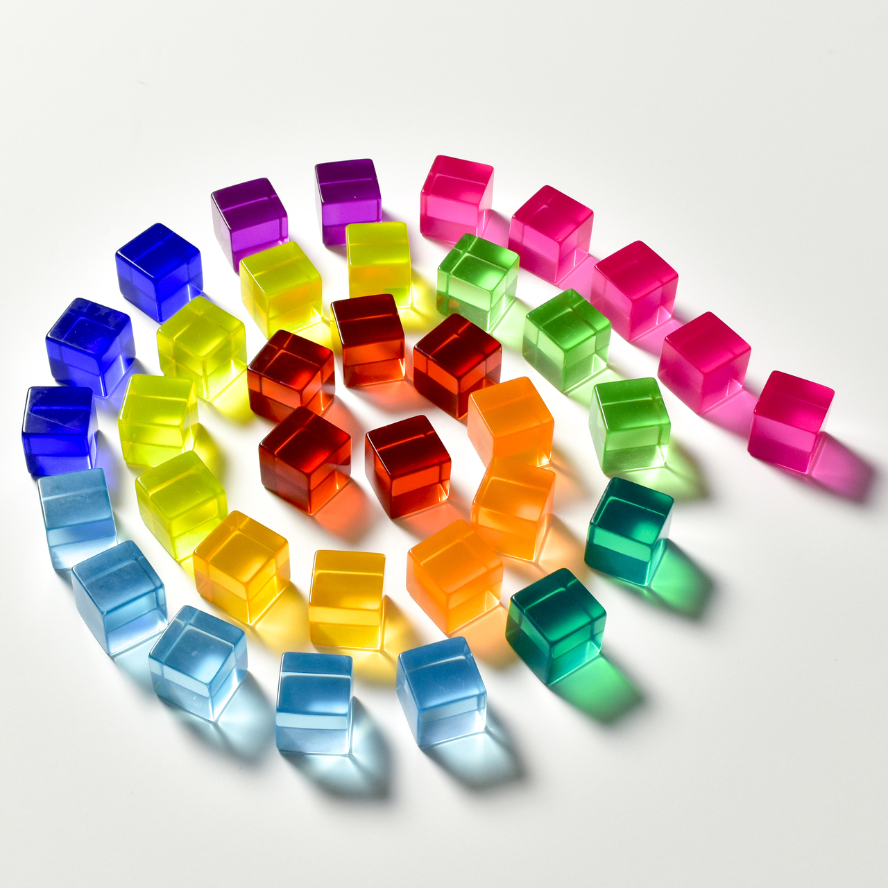 Bauspiel 100 cubi acrilici costruzioni con vassoio