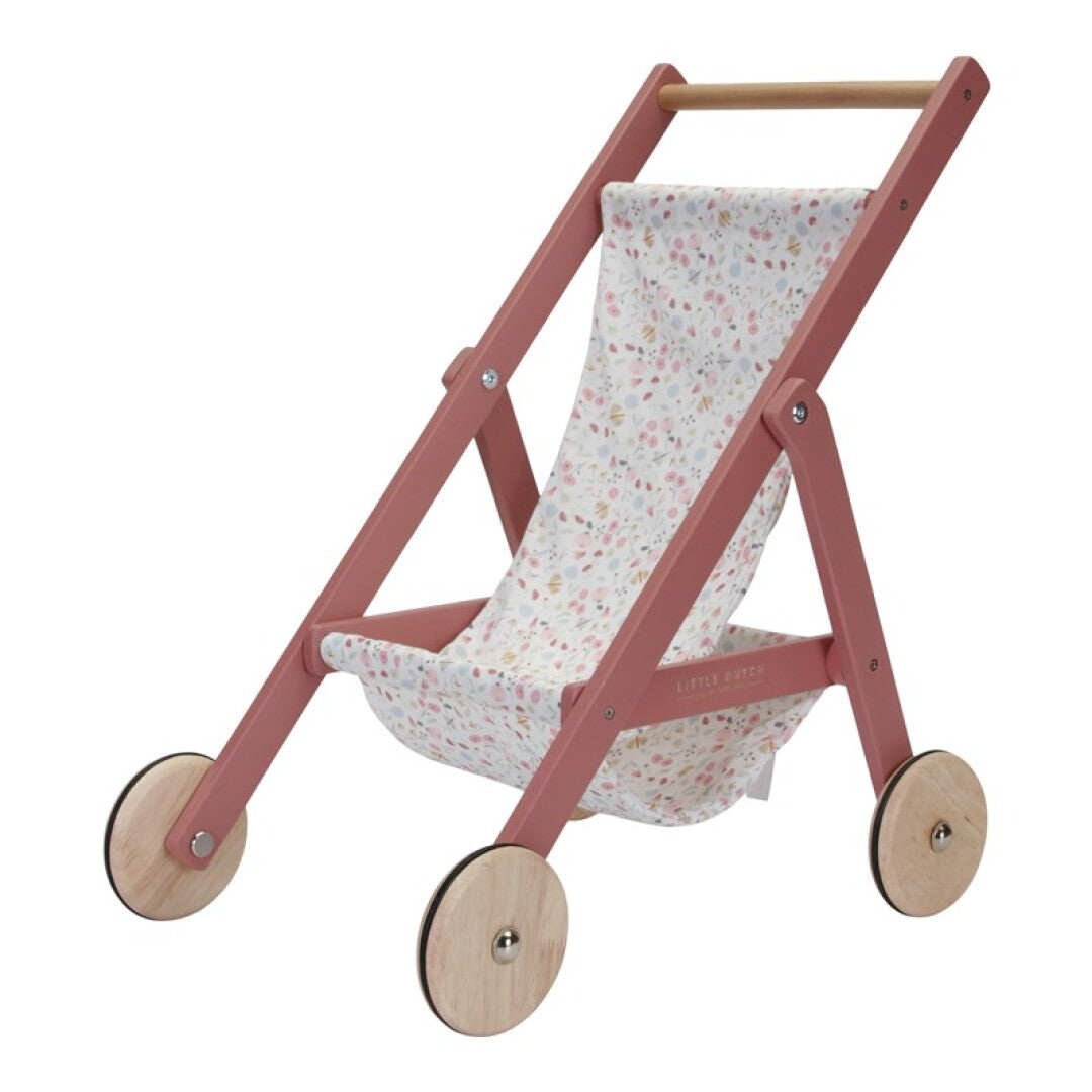 Little Dutch carrozzina bambole legno fiori bimbe