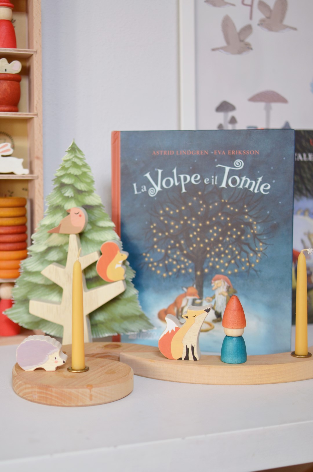 Grapat Tomte Inverno calendario Avvento legno