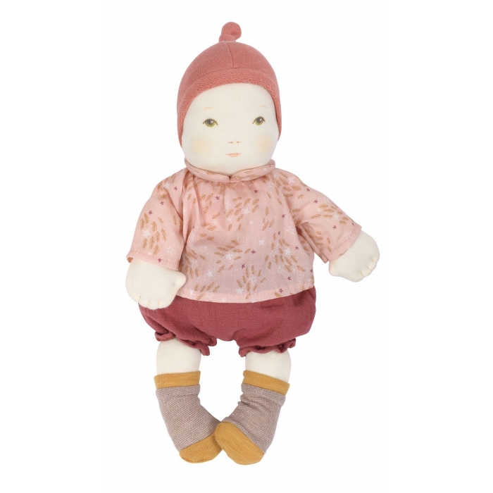 Moulin Roty Bébé Fille bambola stoffa 32 cm lavabile