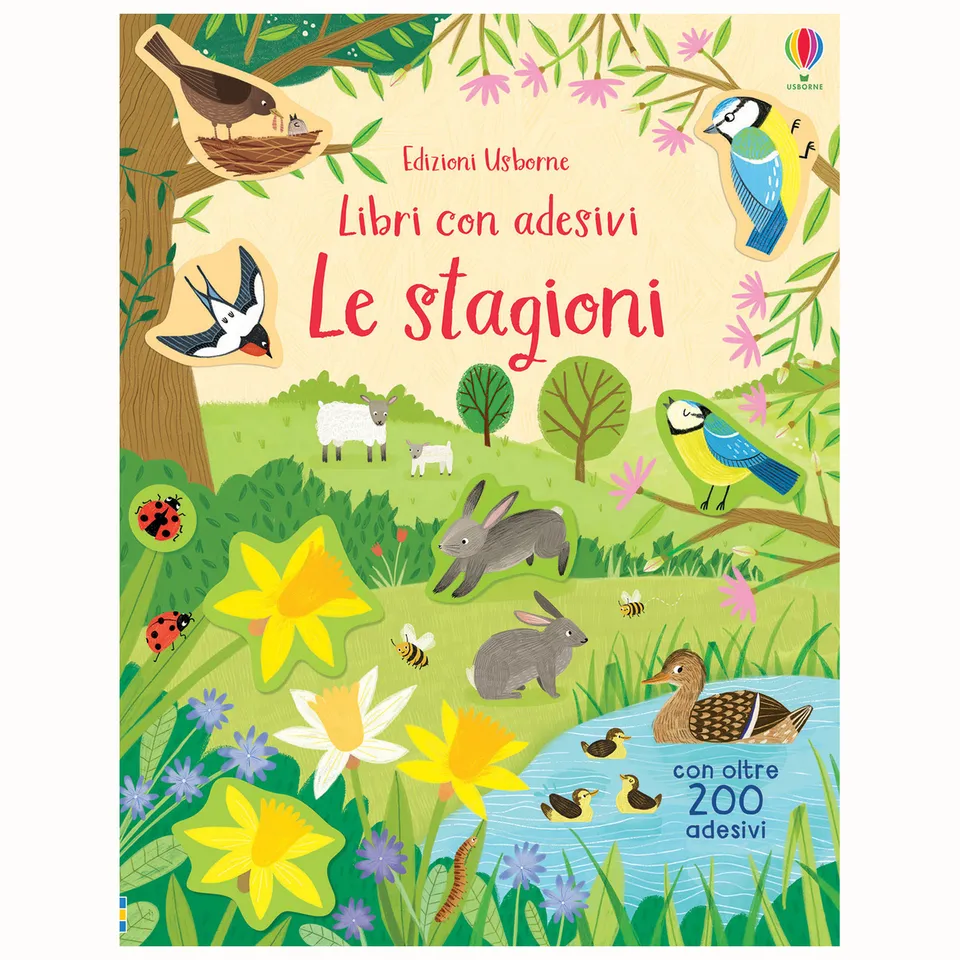 Usborne Le Stagioni libro con adesivi 100 stickers