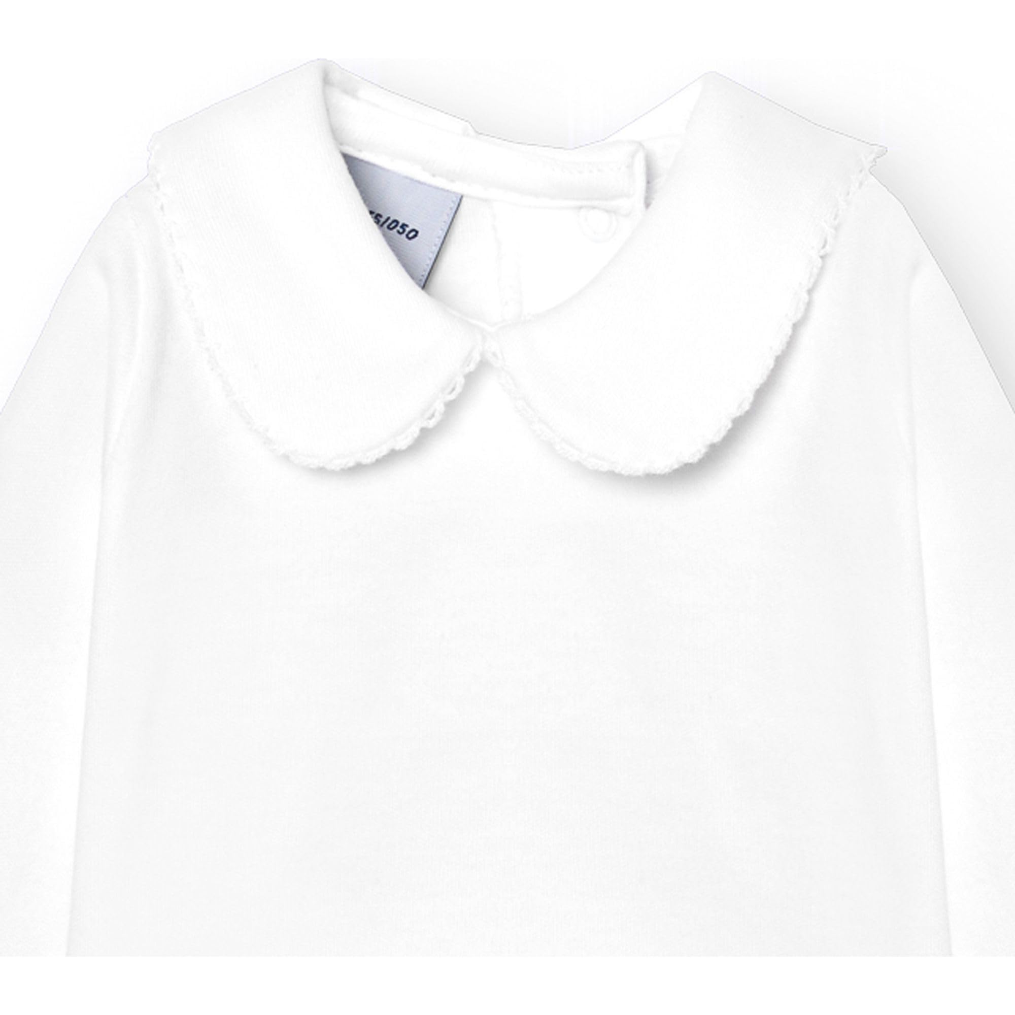 Babidu Body Neonato Manica Lunga Cotone Collo Elegante