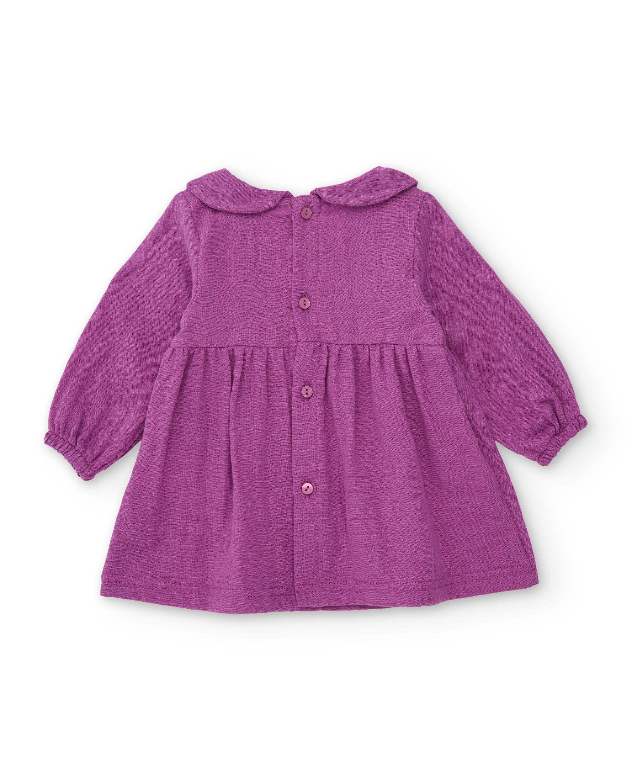 Tuc Tuc Magic Foxy vestito neonata viola ricamo volpe