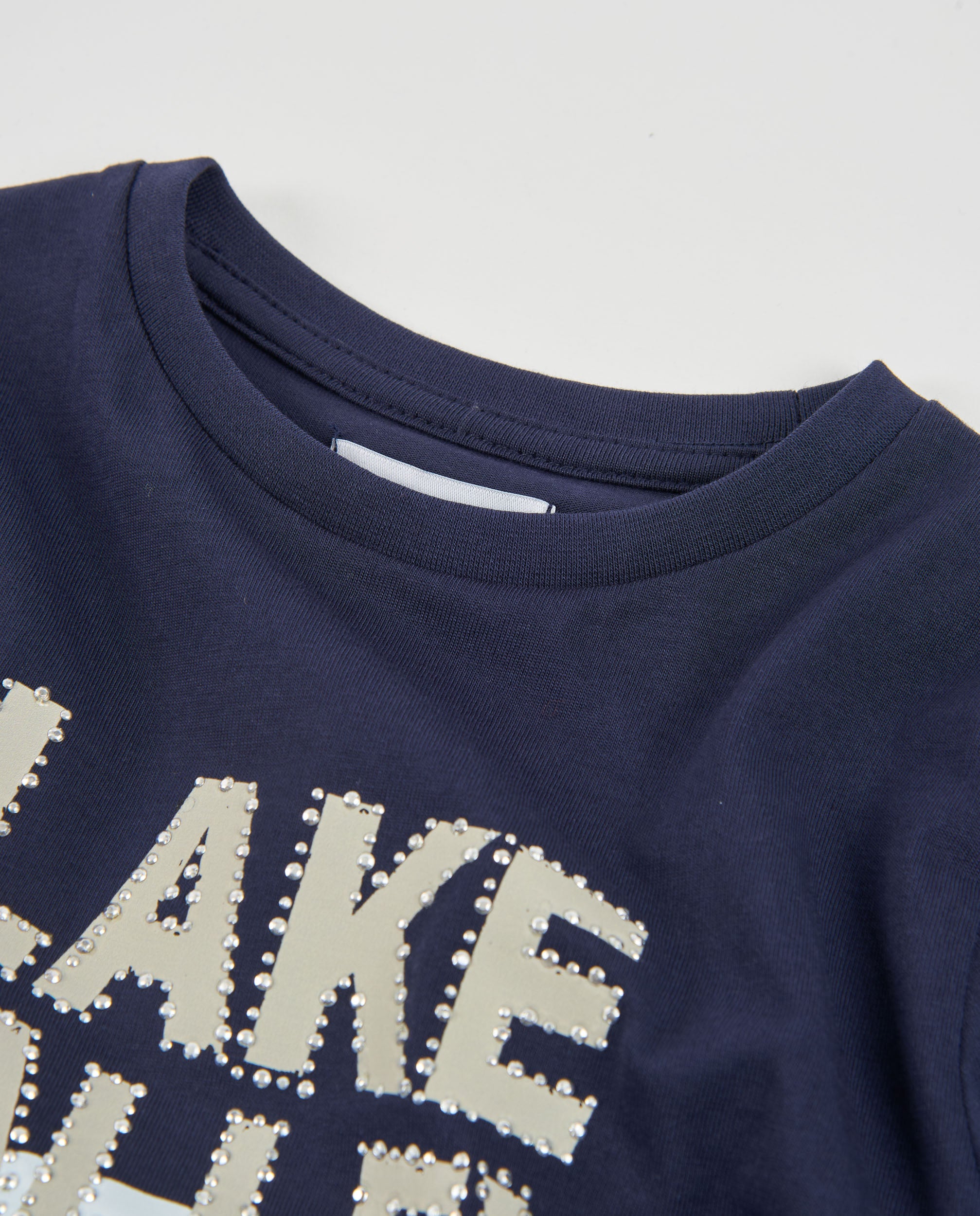 Tuc Tuc Lake House maglia bambina blu stampa paesaggio