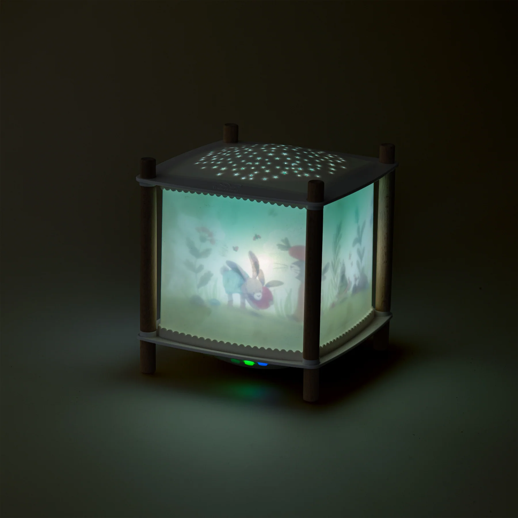 Moulin Roty Trois Petits Lapins Lampada Proietta Stelle Bluetooth