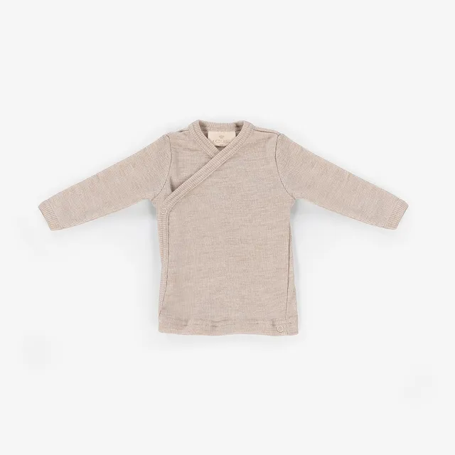 Kico Label maglia incrocio neonato lana merino 50/56