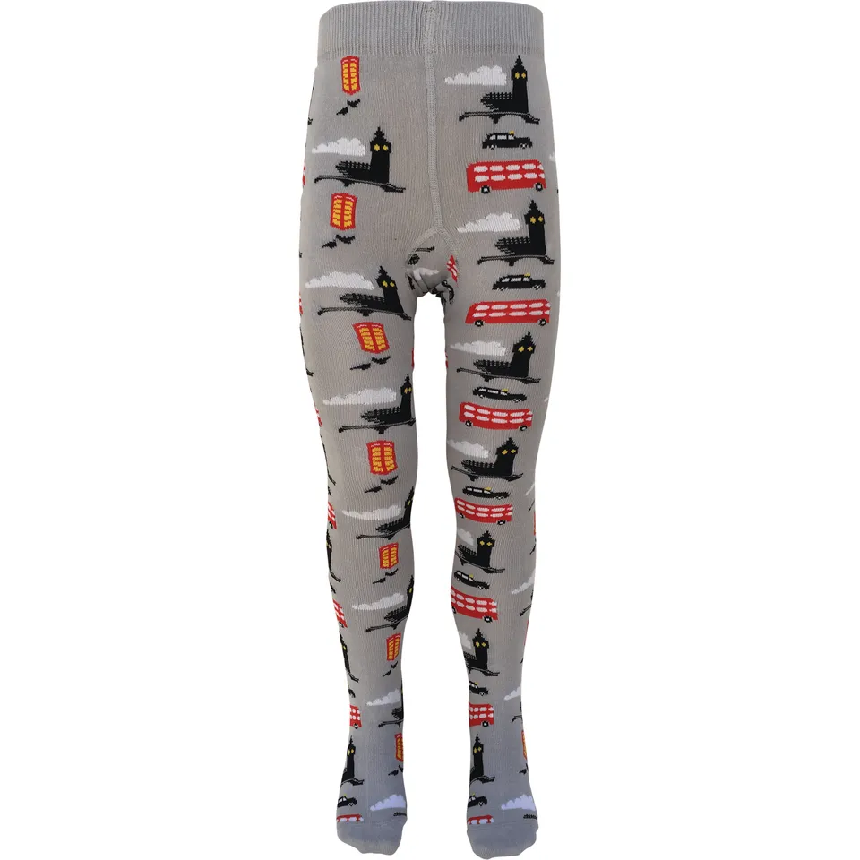 Slugs & Snails London collant bio bus rossi grigio