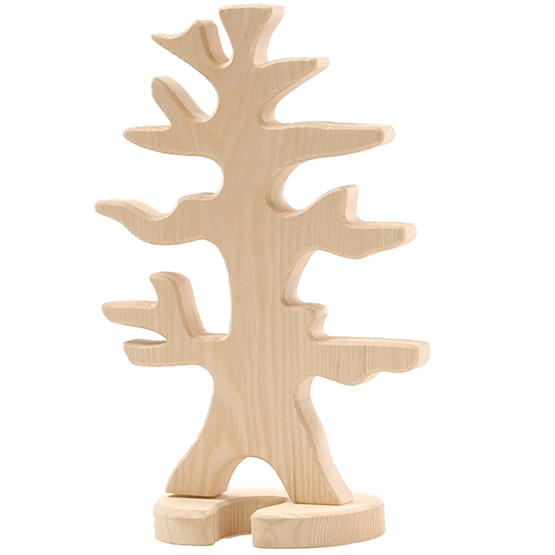 Ostheimer Albero porta uccelli figura legno h 34 cm
