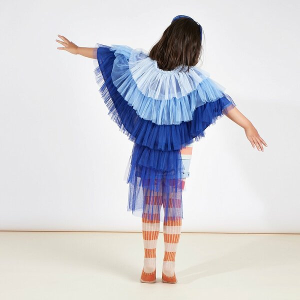 Meri Meri Blue Bird Costume Tulle Uccello 3-6 Anni
