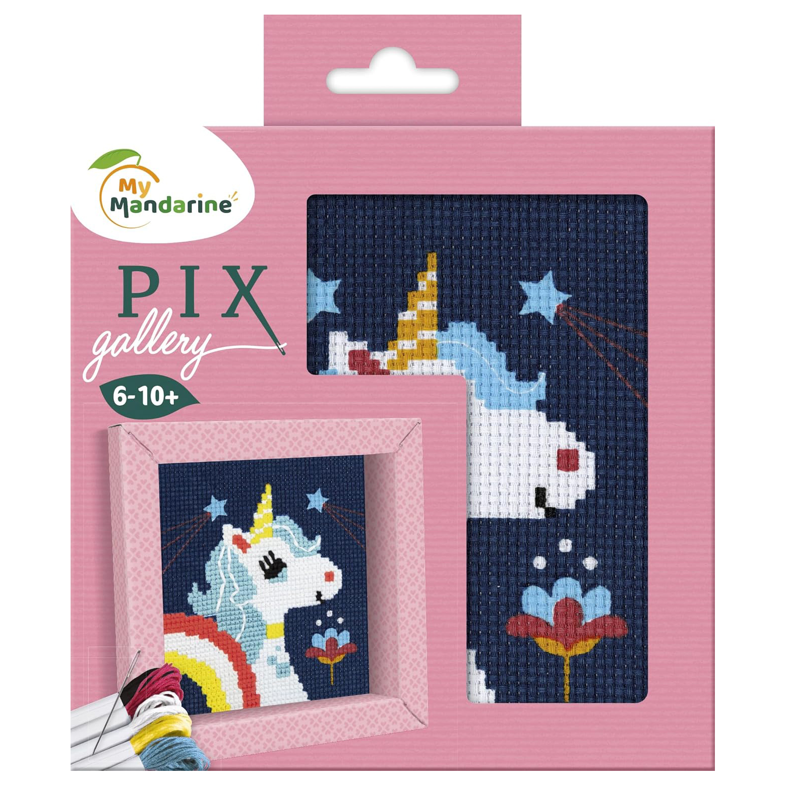 Avenue Mandarine Pix Gallery kit ricamo punto croce unicorno