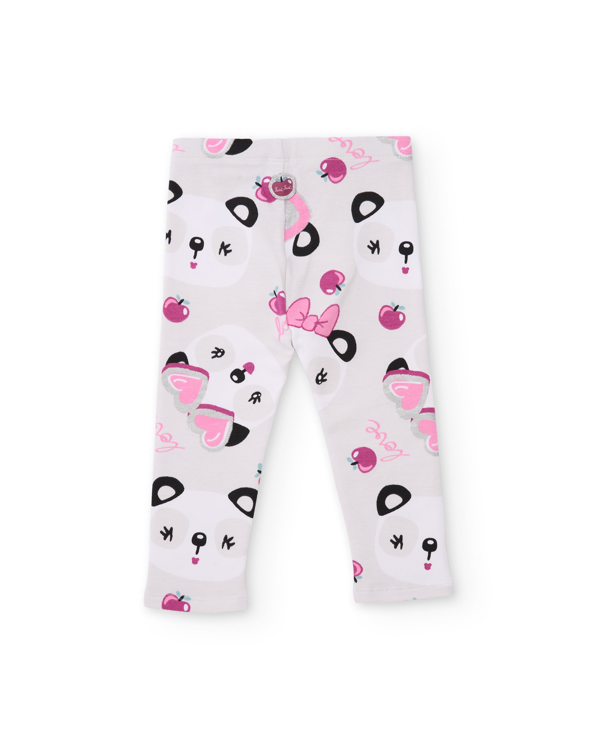 Tuc Tuc NY Fun leggings panda ecrù 2 anni in felpa