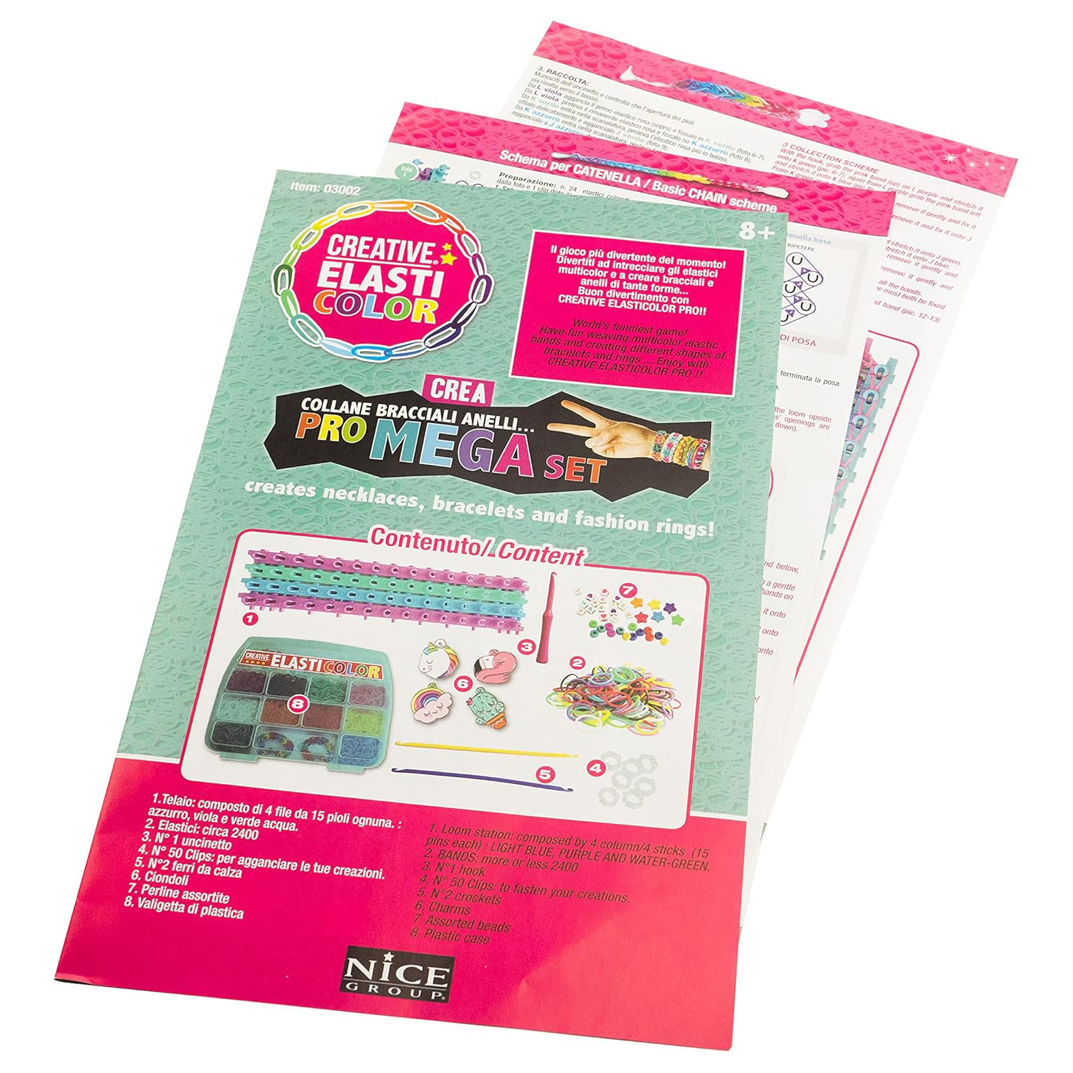 ElastiColor Mega Creative Set Crea bracciali kit elastici 2300 pezzi