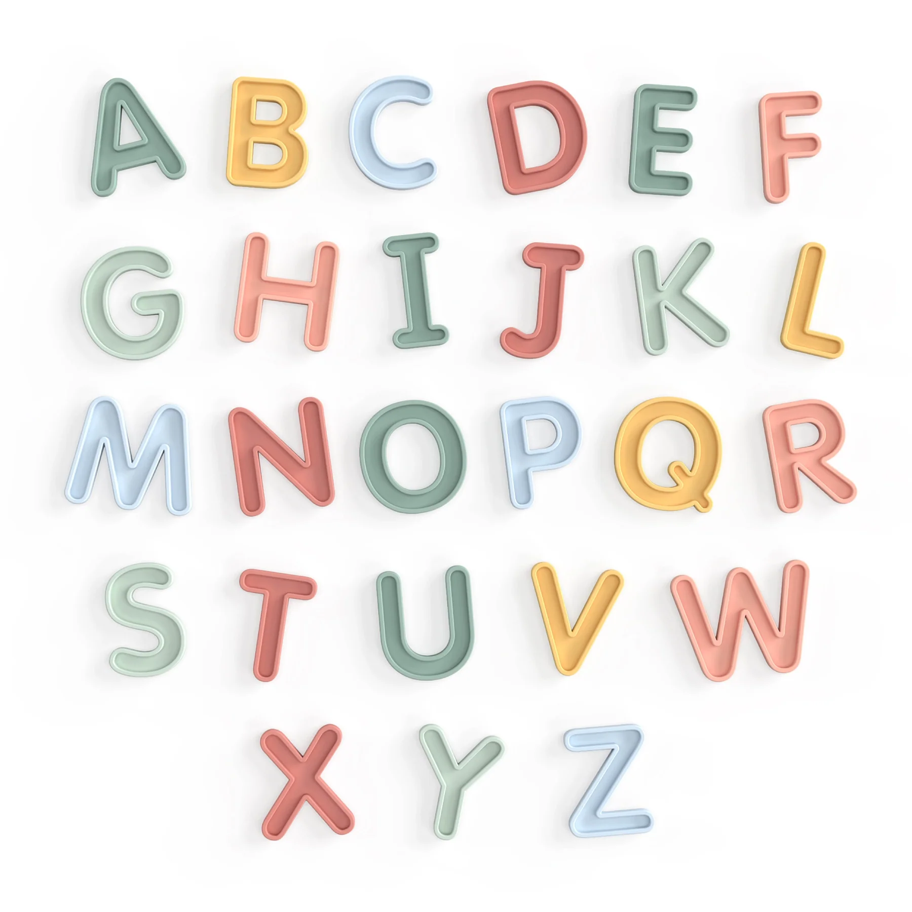 Inspire My Play Alfabeto Maiuscolo lettere silicone 26pz