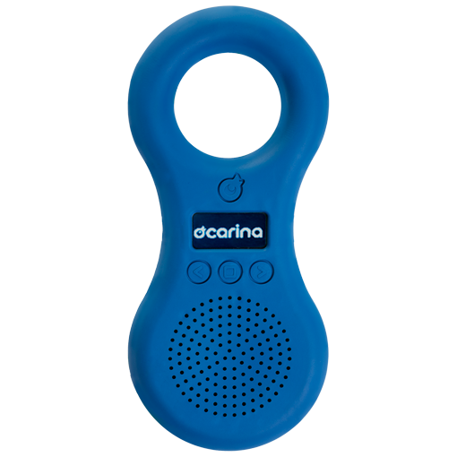 Ocarina lettore MP3 bambini 8GB blu con fiabe e musiche