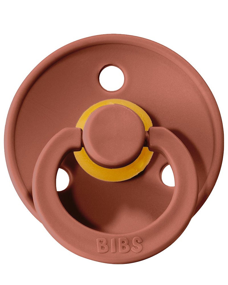 BIBS ciucci gomma naturale rosa e mattone 2 pezzi