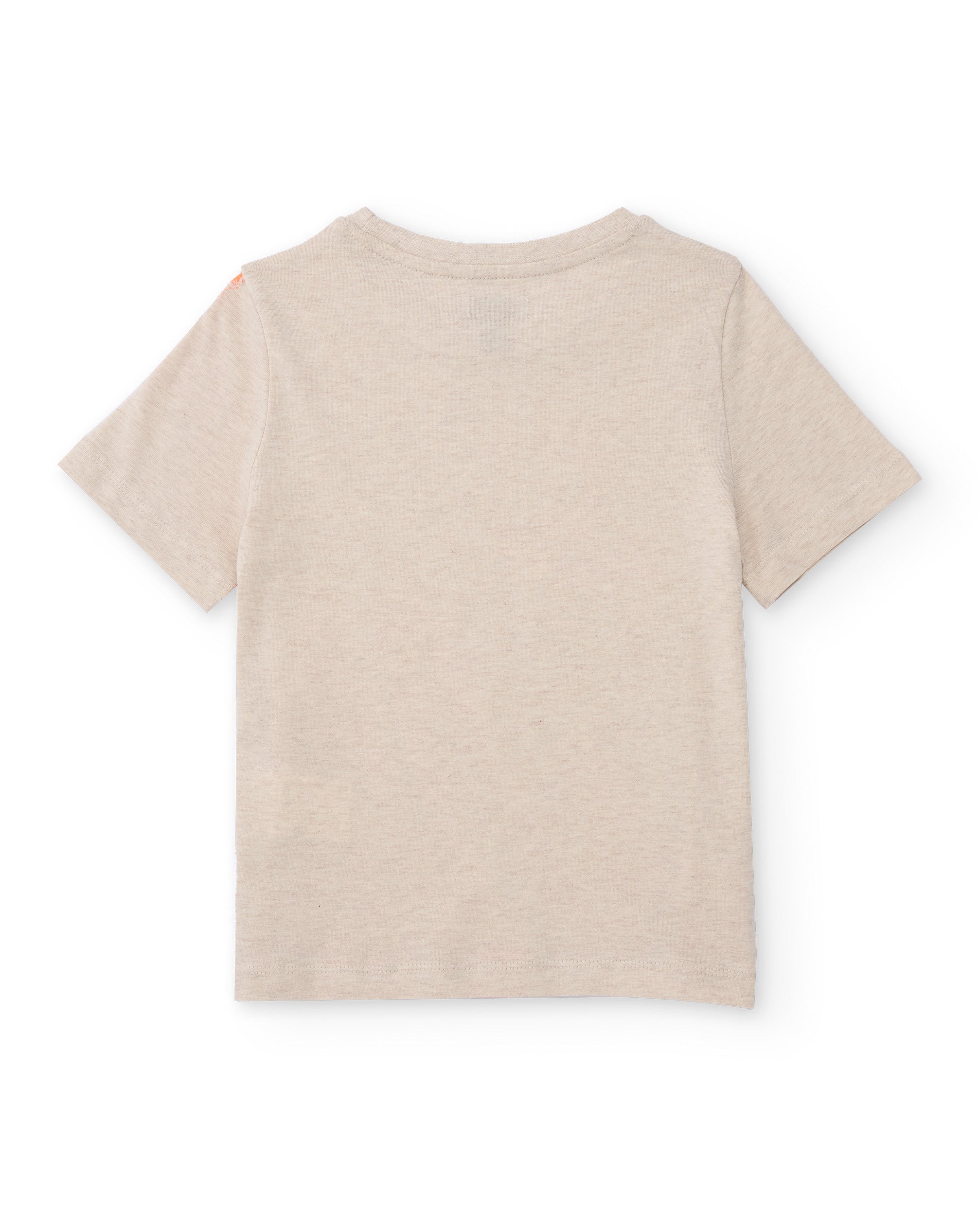 Tuc Tuc t-shirt bambino beige stampa pennellata