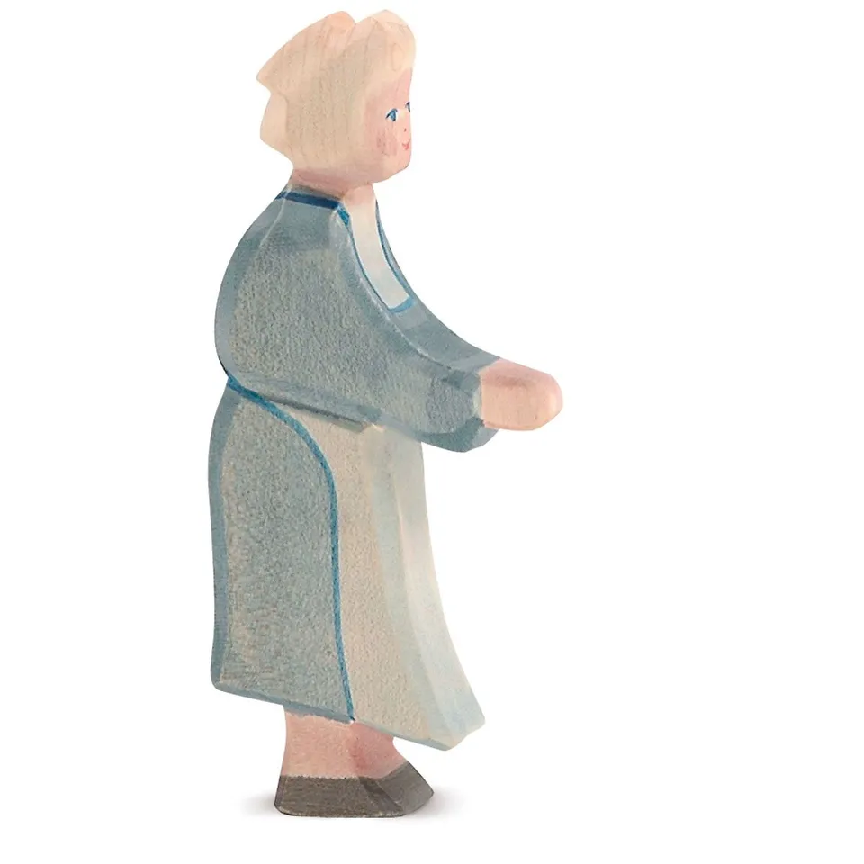 Ostheimer Nonna figura legno 14,5 cm dipinta a mano