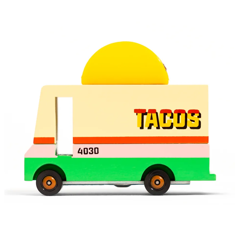 Candylab Candycar Taco Van macchinina legno 8,4 cm