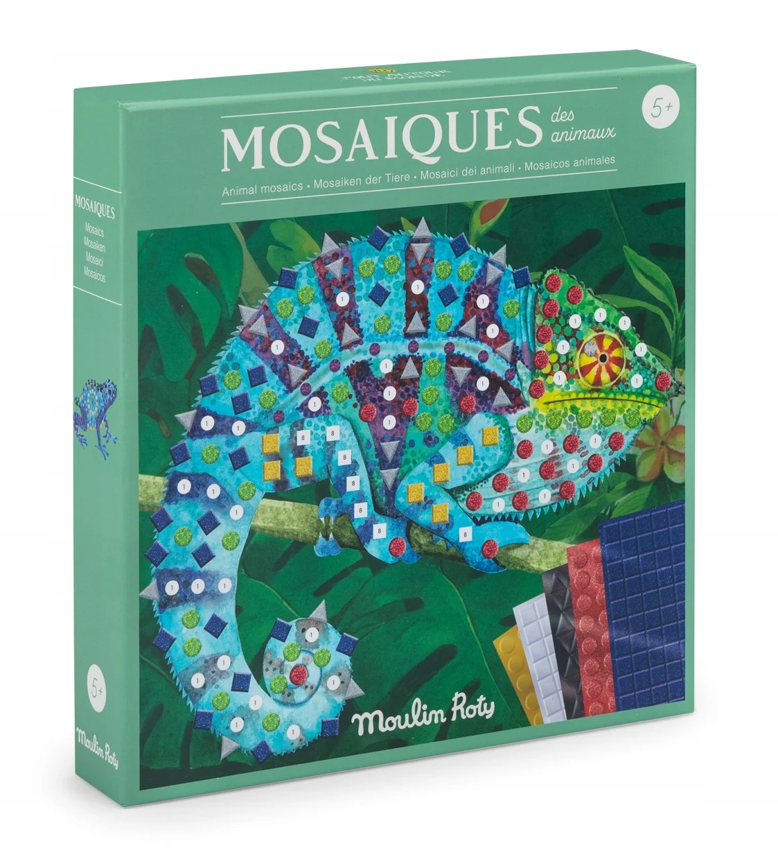 Moulin Roty mosaico Animali del mondo 4 quadri