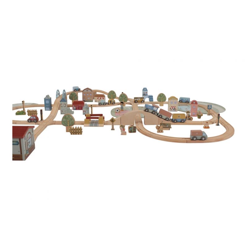 Little Dutch Railway trenino in legno grande con scenari
