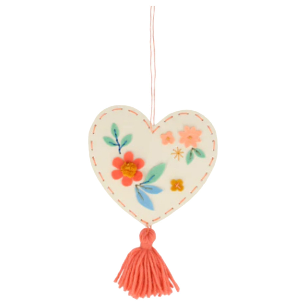 Meri Meri cuore kit ricamo bambini 8+ anni