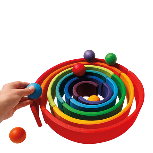 Grimm's 6 Palline Grandi in legno colori primari