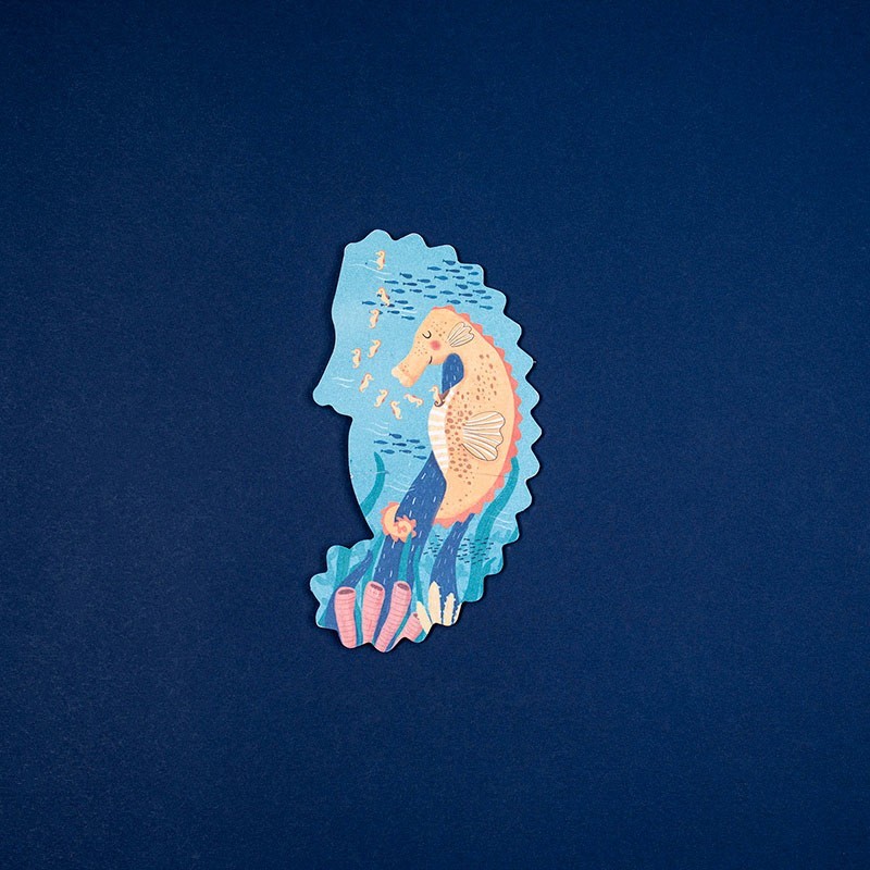 Londji Blue 7 puzzle progressivi animali mare