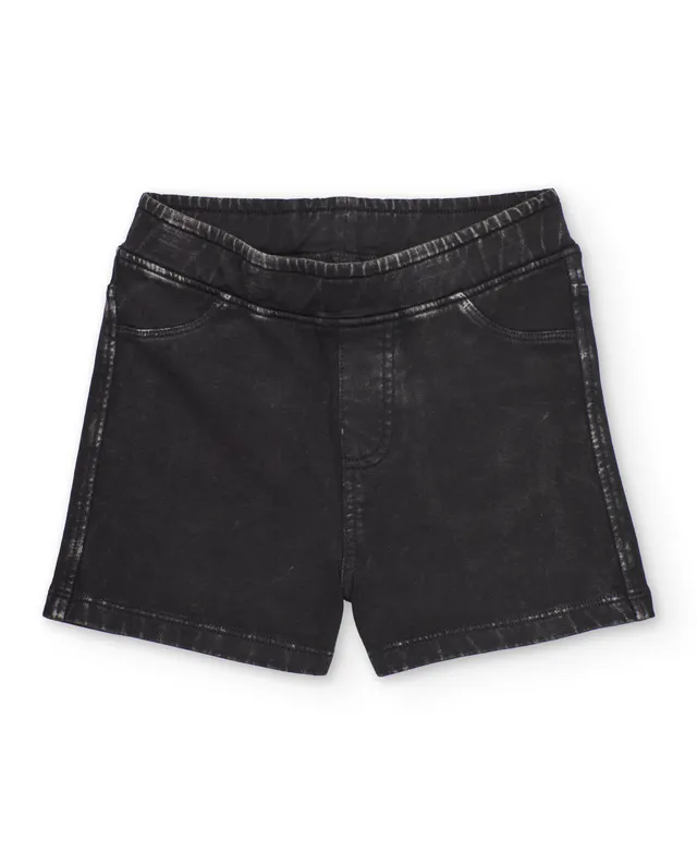 Tuc tuc shorts bambina grigio scuro effetto delave