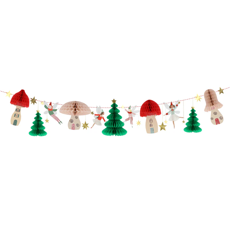 Meri Meri Fairy Honeycomb ghirlanda Natale 19,5 cm