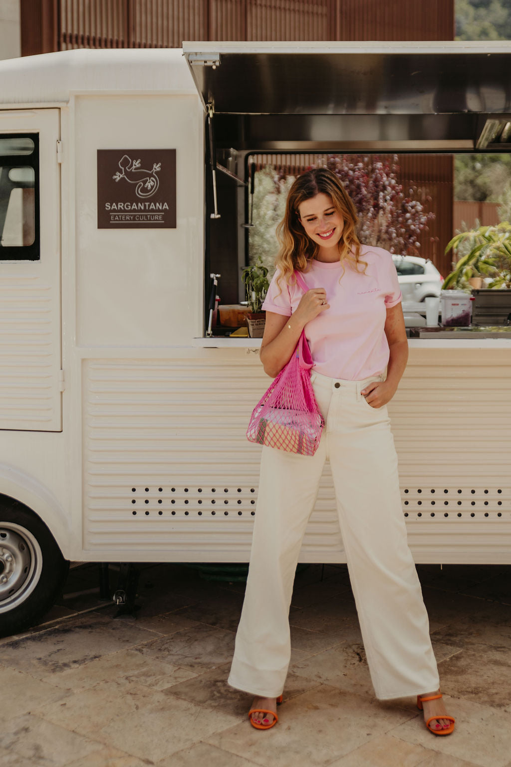 Ella and Rapha MAMASITA t-shirt donna rosa in cotone