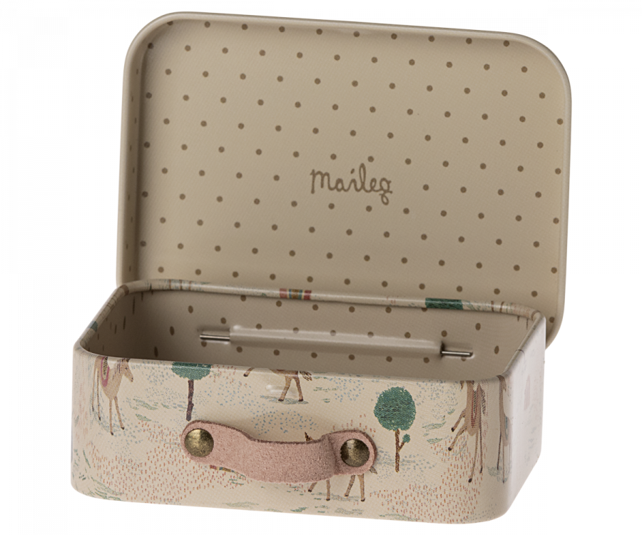 Maileg Mini Valigia in Metallo Unicorni 7x11 cm