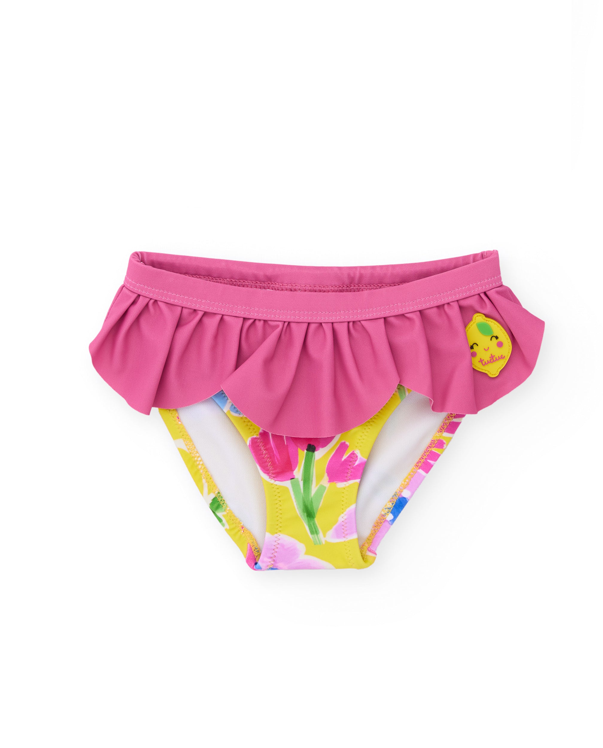 Tuc Tuc slip mare bambina giallo fondo fiori