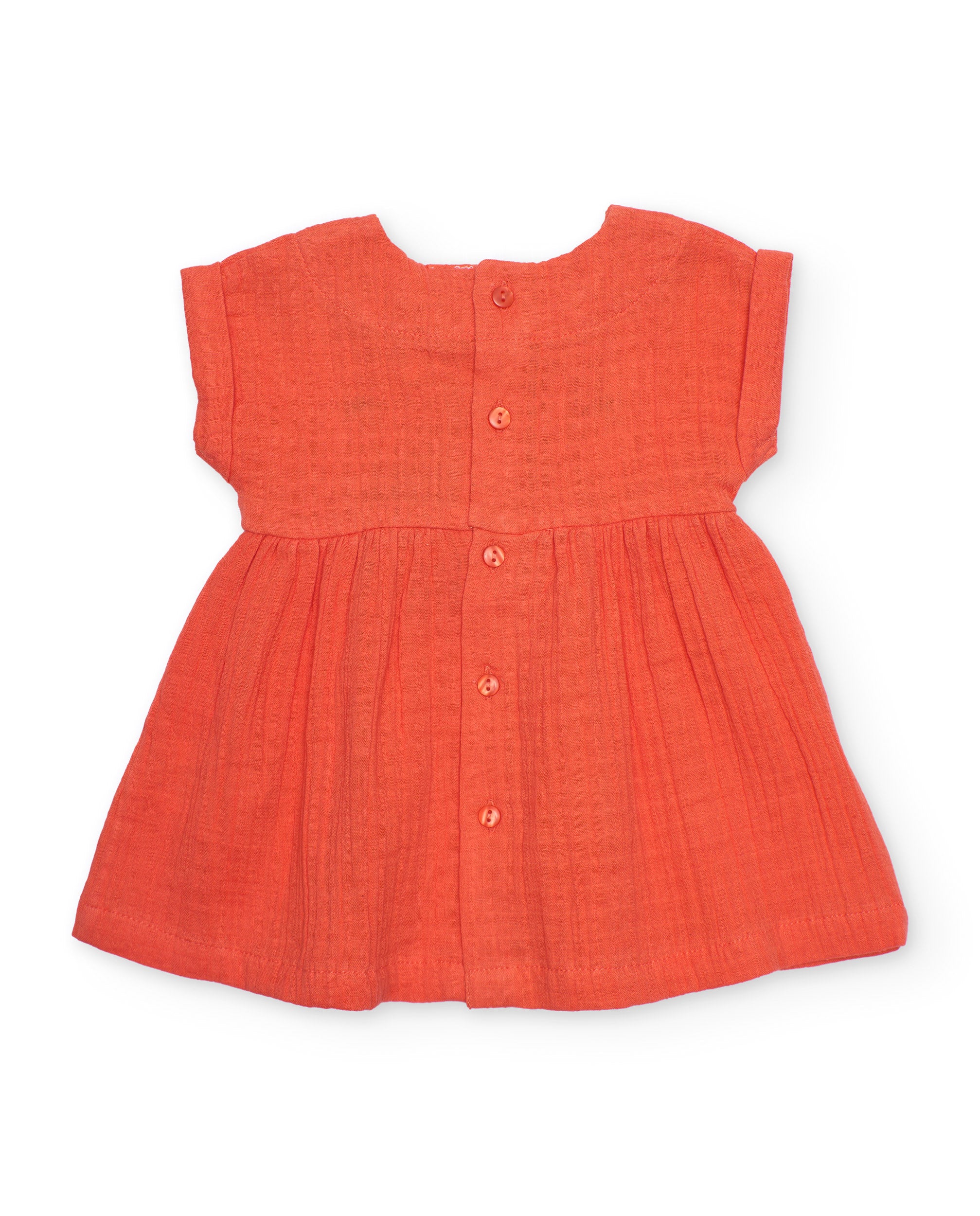 Tuc Tuc vestito neonata fragola rosso con mutandina
