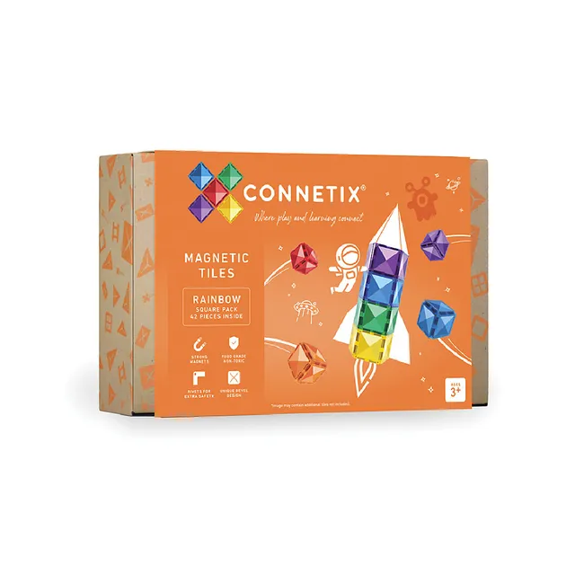 Connetix Square Pack costruzioni magnetiche 42 pezzi compatibili