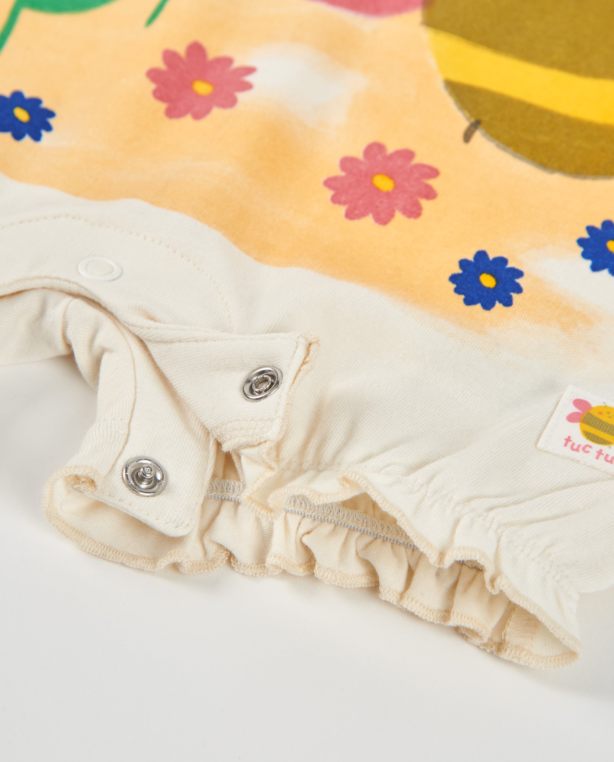 Tuc Tuc pagliaccetto neonata beige maglia estivo