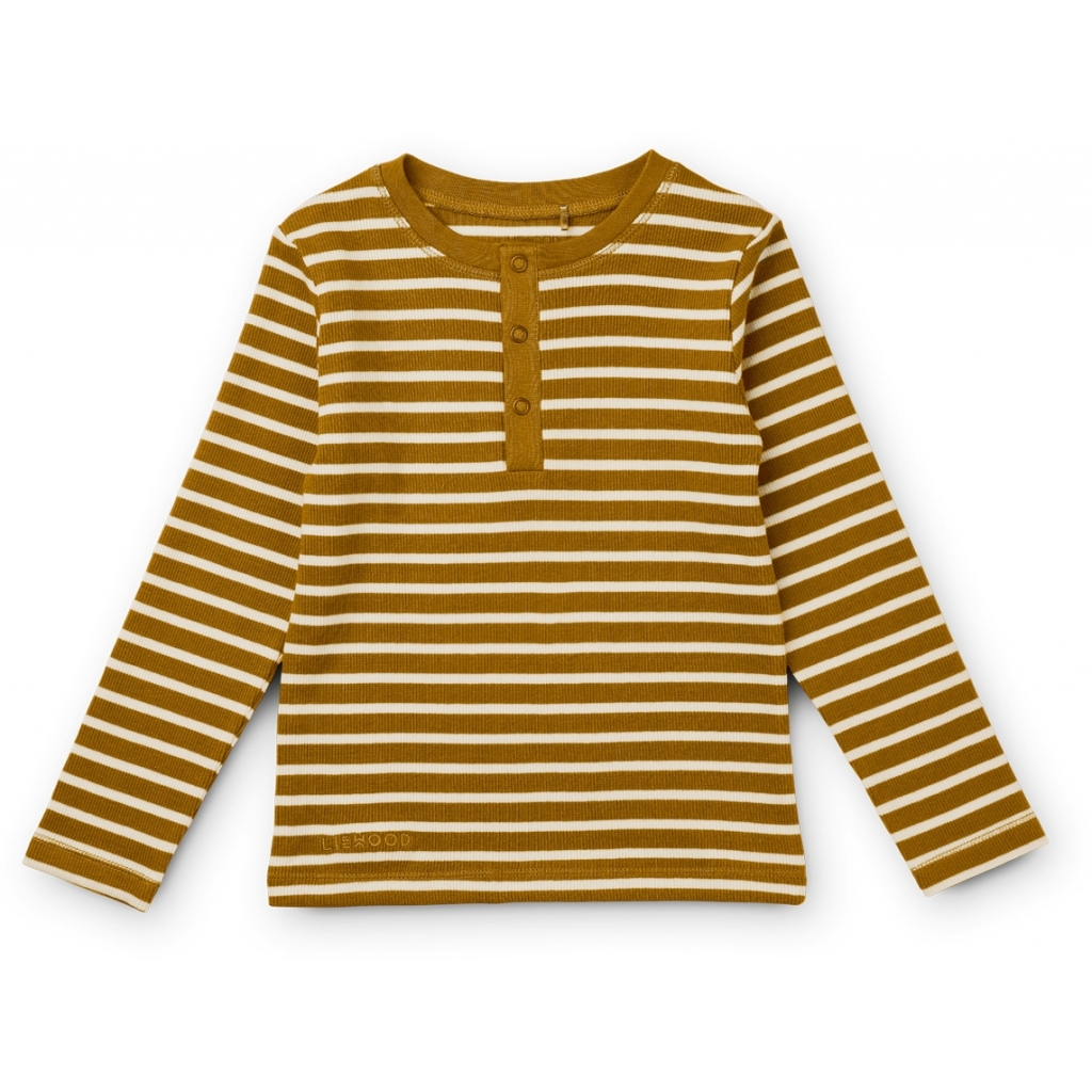 Liewood Wilhelm set maglia pantalone Golden Caramel cotone
