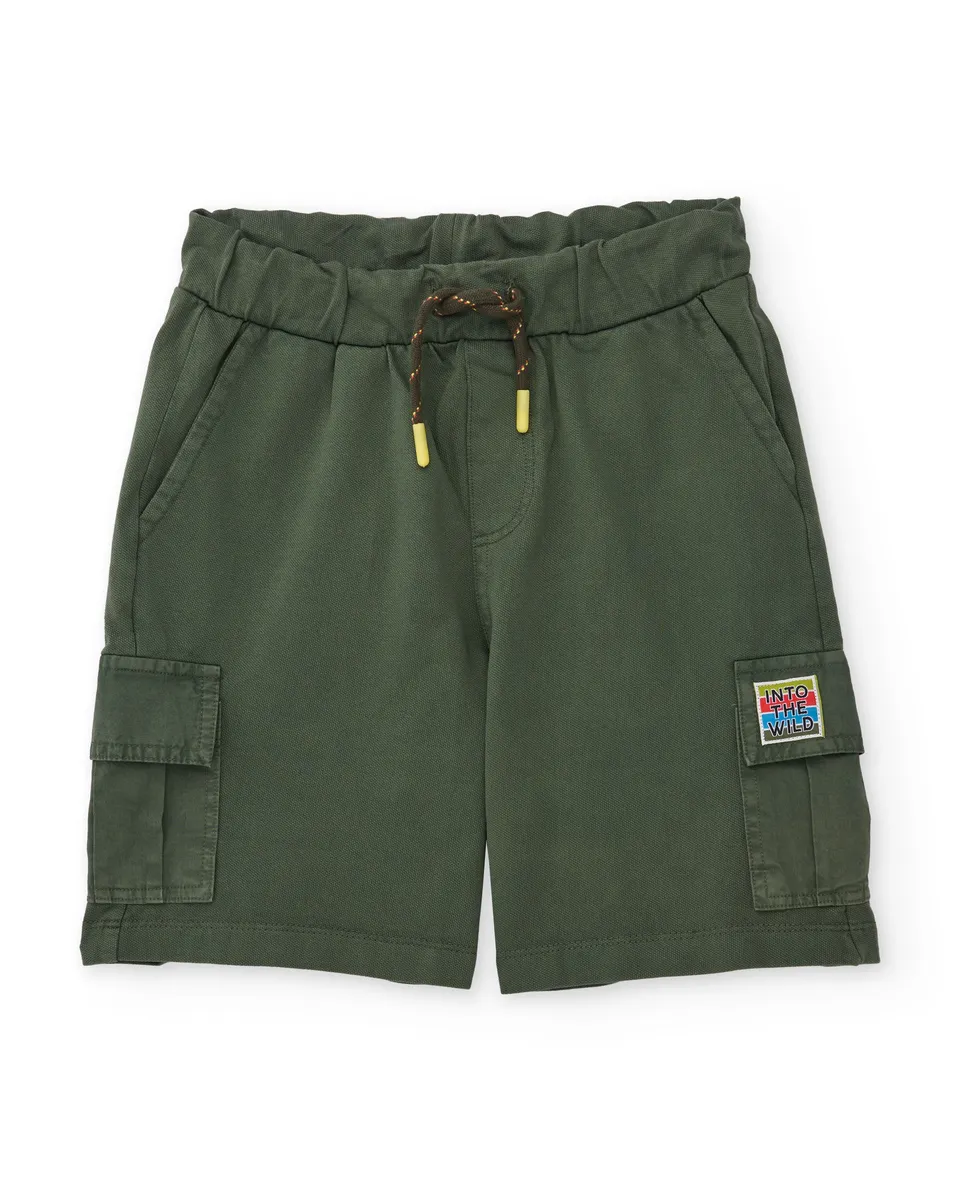 Tuc Tuc bermuda bimbo verde tasche cargo