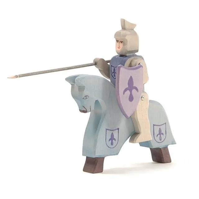 Ostheimer Cavaliere del Giglio set figure legno cavallo