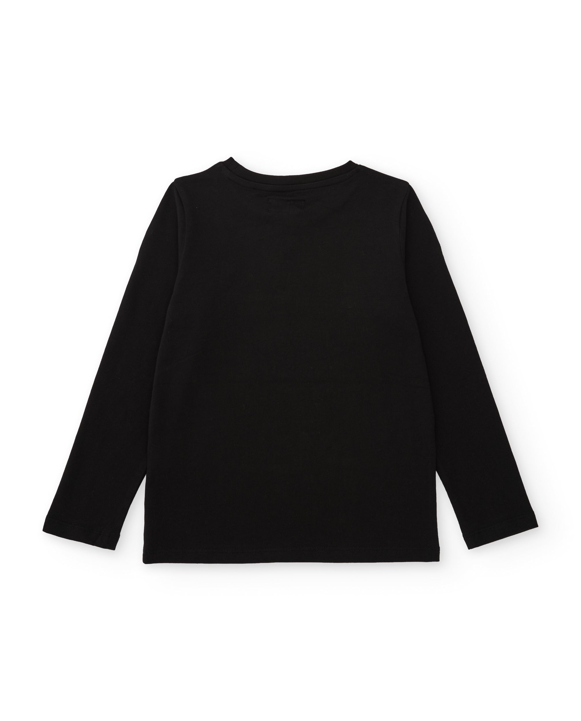 Tuc tuc maglia bimbo nera maniche lunghe cotone