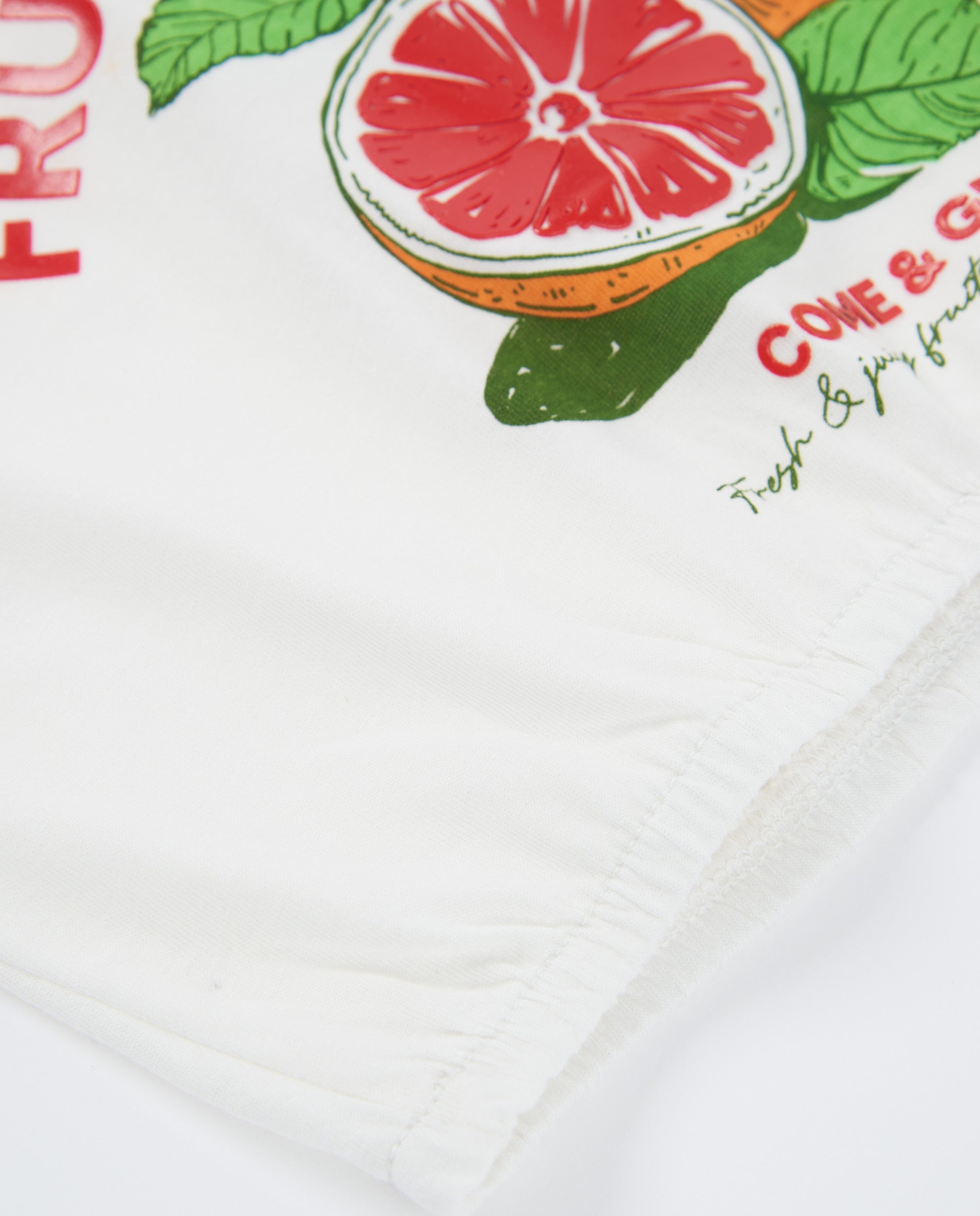 Tuc Tuc t-shirt bambina bianca frutta elastica