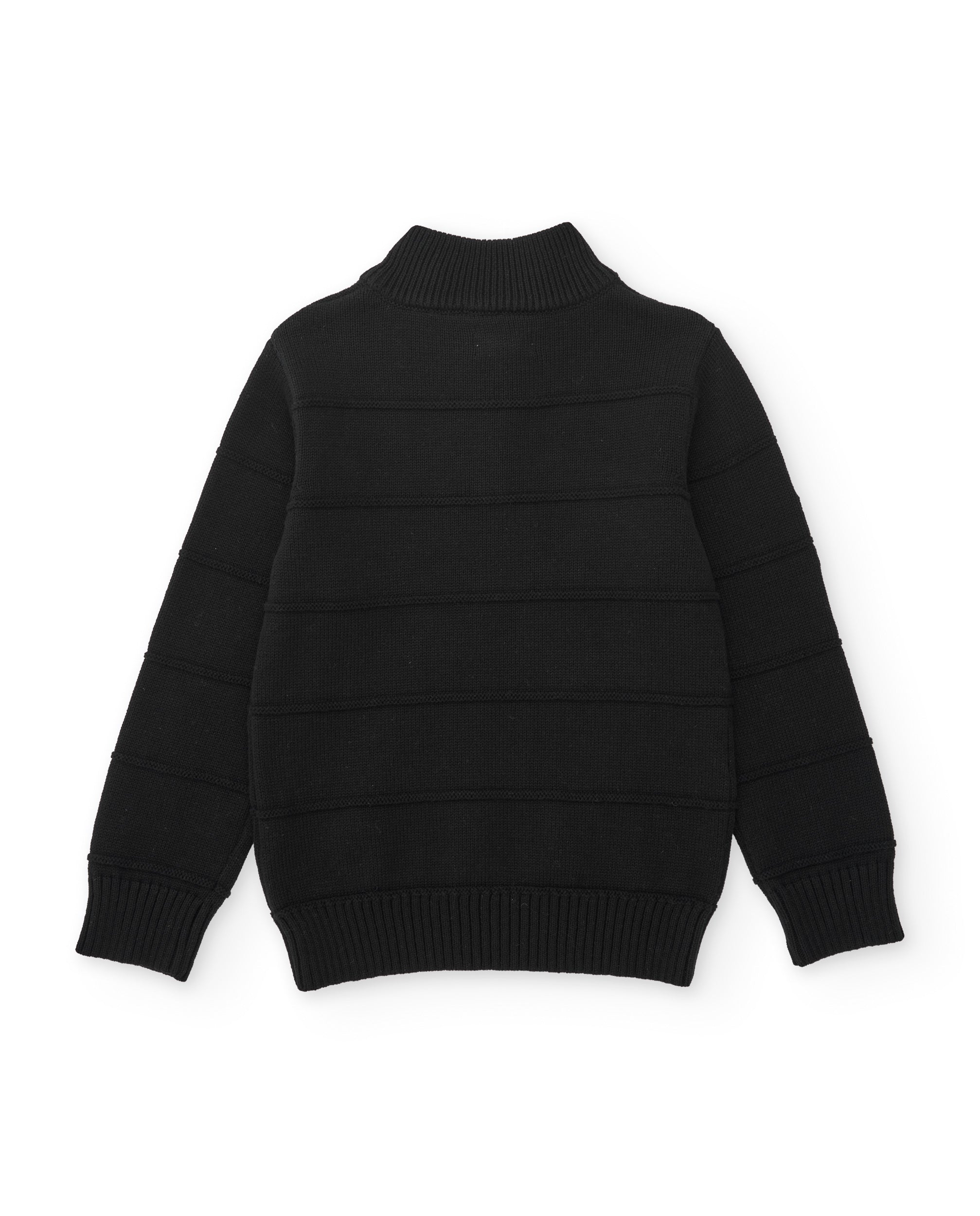 Tuc Tuc maglione bambino collo alto zip nero