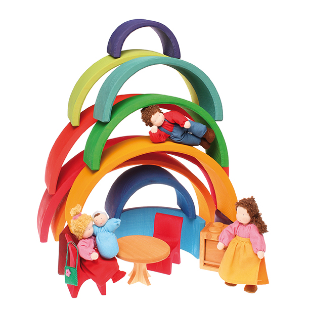 Grimm’s Arcobaleno 12 pezzi gioco legno primario